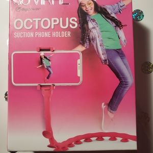 Octopus suction phone holder